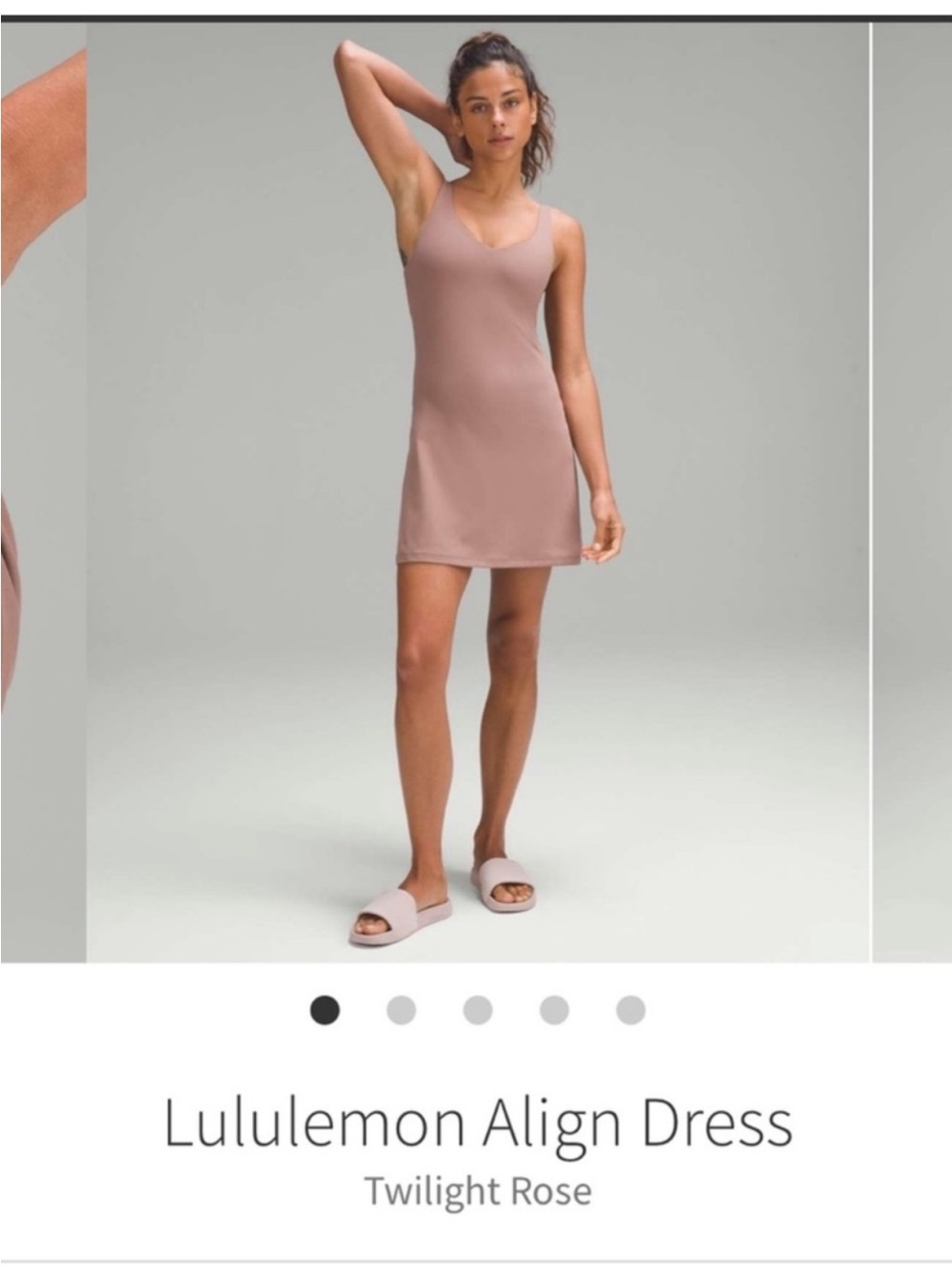 Lululemon Align Dress Twilight Rose Sz 2